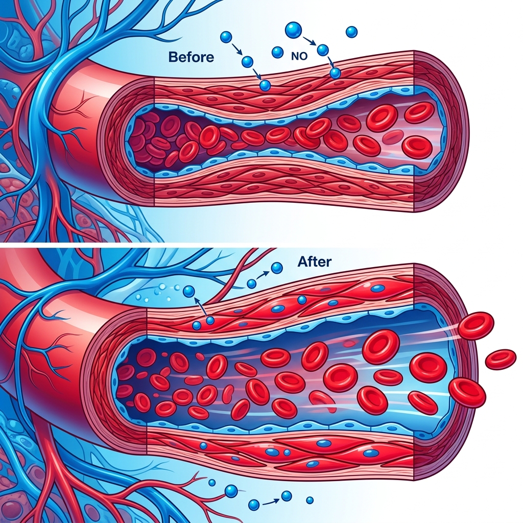 Óxido Nítrico e Vasodilatação Masculina: O Que é e Como Aumentar Naturalmente