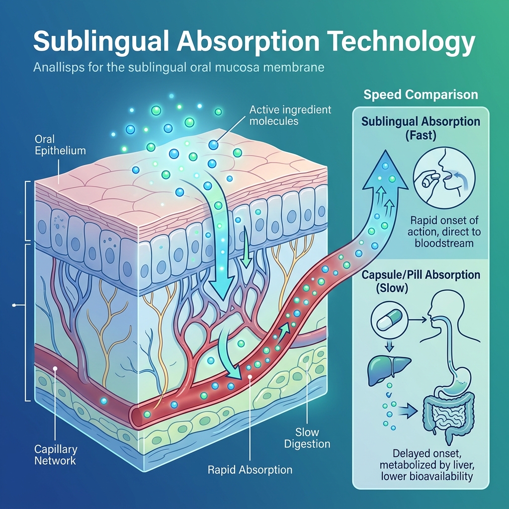 Suplemento Sublingual Tem Absorção Mais Rápida? A Ciência Responde